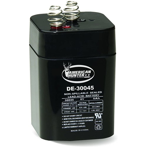AMERICAN HUNTER Rechargeable Batter 30045 6 Volt / 5 AMP for sale at KYGUNCO.