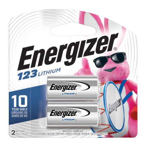 ENERGIZER CR123 Lithium Battery - 2 Pack for sale at KYGUNCO.