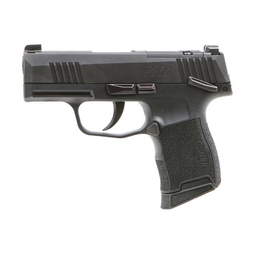SIG SAUER P365 9mm 3.1" 10rd Optic Ready Pistol w/ SIGLITE Night Sights & Manual Safety - Black