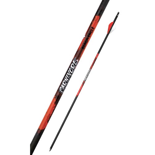 BLACK EAGLE ARCHERY Carnivore Fletched Arrows - .001" 6 Pack - 300 Spine for sale at KYGUNCO.