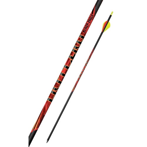 BLACK EAGLE ARCHERY Outlaw Fletched Arrows - .005" 6 Pack - 300 Spine for sale at KYGUNCO.