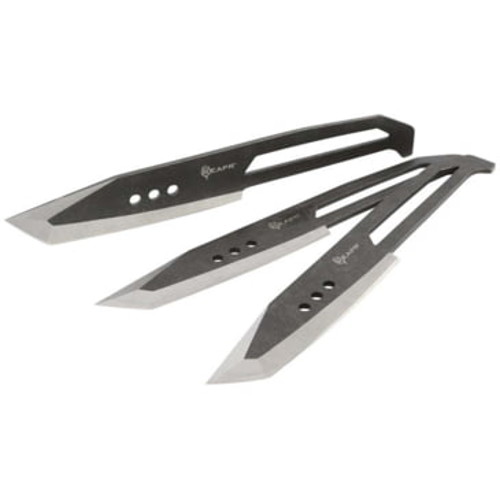 REAPR 33 Piece Chuk Throwing Knife Set 4.25" Blade - Black Stainless Steel w/ Nylon Sheath for sale at KYGUNCO.