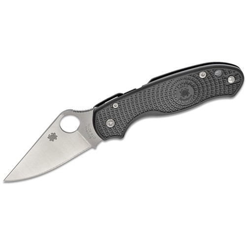 SPYDERCO Para 3 Lightweight Folding Knife 2.92" Satin Plain Blade - Black FRN Handle for sale at KYGUNCO.