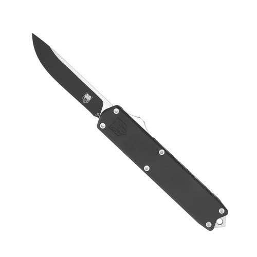COBRATEC Dominator AUTO OTF 3.25" Drop Point Blade w/ Black Handles for sale at KYGUNCO.