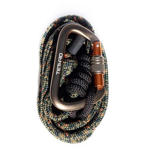 TETHRD 8MM 8' Lineman Rope w/ Carabiner for sale at KYGUNCO.