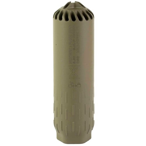 HUXWRX SAFETY CO Flow 556K 5.56 NATO 5.5" Quick Detactch Silencer / Suppressor w/ Flash Hider - FDE for sale at KYGUNCO.