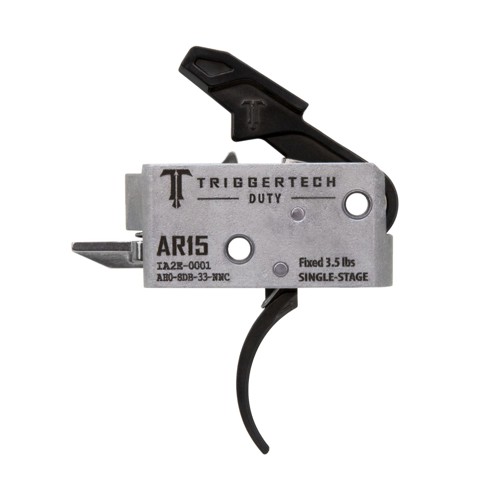 TRIGGERTECH AR-15 Single Stage Duty Trigger Black Curved for sale at KYGUNCO.