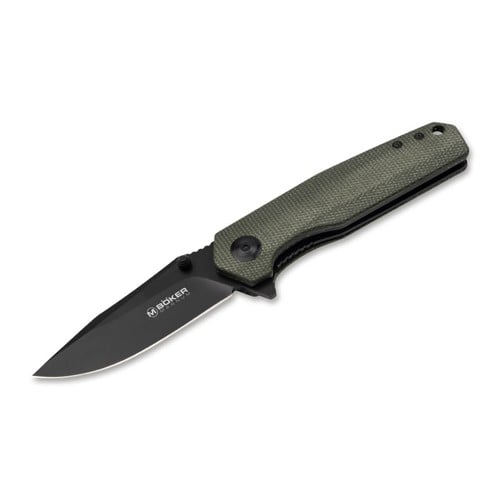 BOKER Magnum Field Flipper Knife 2.83" Clip Point Blade - OD Green Micarta Handles for sale at KYGUNCO.