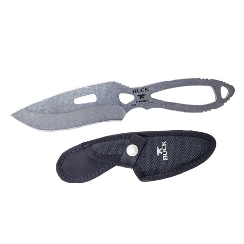 BUCK KNIVES Paklite Skinner 3.75" Stonewashed Drop Point Blade w/ Nylon Sheath for sale at KYGUNCO.
