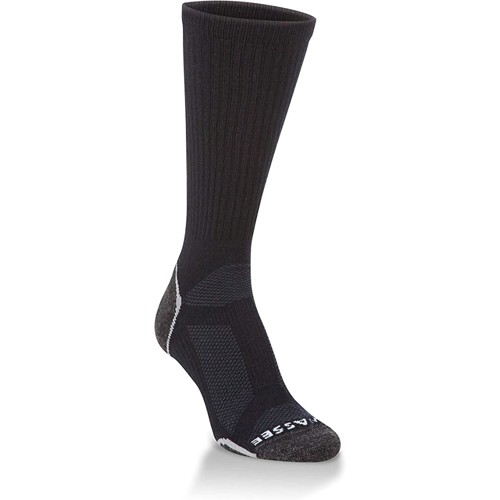 HIWASSEE Lightweight Merino Wool Crew Sock - Black for sale at KYGUNCO.