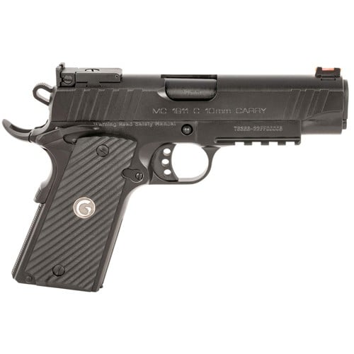 EAA Girsan MC1911C Commander 10mm 4.4" 9rd Pistol w/ Fiber Optic Sights - Black / G10 Grips for sale at KYGUNCO.