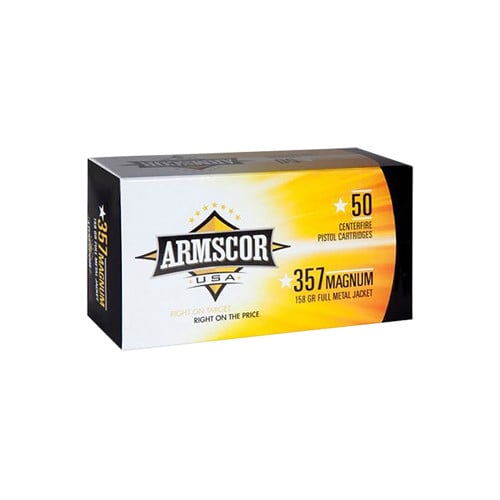 ARMSCOR USA 357 Mag 158gr FMJ Ammunition | 50 Rounds for sale at KYGUNCO.