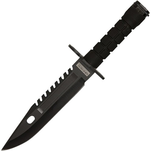 WARTECH M-9 Bayonet Fixed Blade 8" Drop Point Blad w/ Nylon Sheath - Black for sale at KYGUNCO.