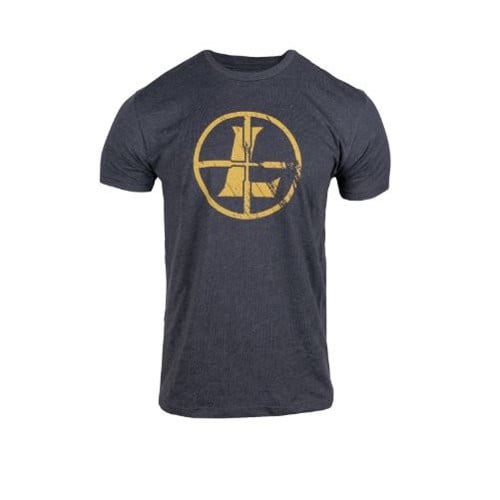 LEUPOLD Distressed Reticle Tee - Charcoal for sale at KYGUNCO.