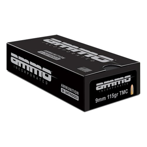 AMMO INC Signature 9mm 115gr TMC 50rd Ammunition - Brass Casing for sale at KYGUNCO.