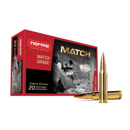 NORMA AMMO 308 Win 168Gr Golden Target BTHP 20rd for sale at KYGUNCO.