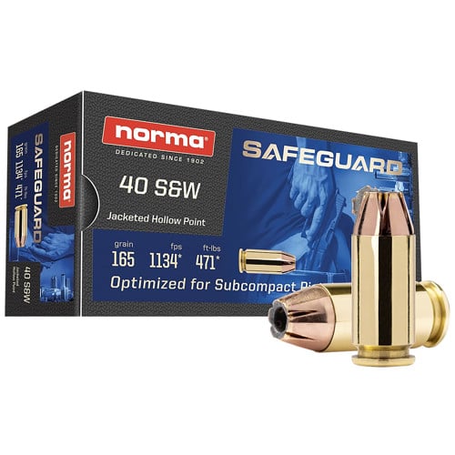 NORMA AMMO 40 S&W SafeGuard 165Gr JHP 50rd for sale at KYGUNCO.