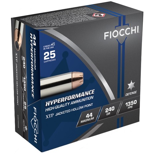 FIOCCHI 44 Magnum Hyperformance Defense 240Gr XTPHP 25rd for sale at KYGUNCO.