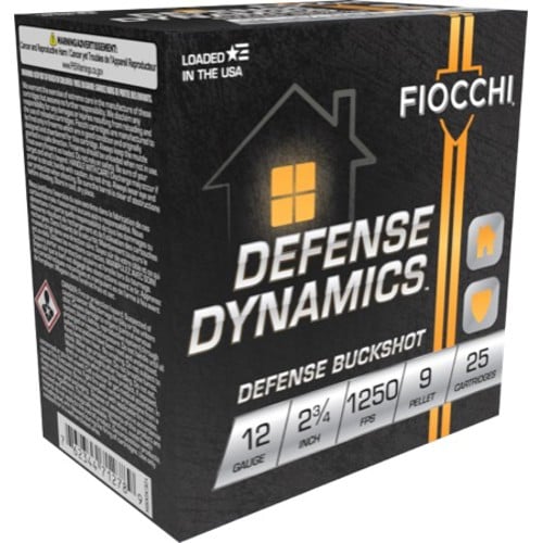 FIOCCHI 12Ga Home Defense 9P Buck 2.75" 9oz 25rd