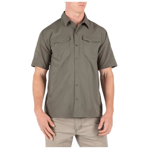 5.11 TACTICAL Freedom Flex Short Sleeve Shirt - Ranger Green (186) for sale at KYGUNCO.