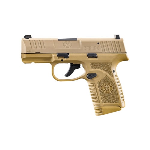FN AMERICA Reflex 9mm 3.3" 15rd - FDE w/ No Manual Safety for sale at KYGUNCO.