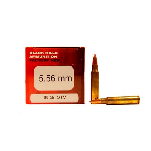 Black Hills Ammunition 5.56 NATO 69Gr Open Tip Match Ammunition | 50 Rounds for sale at KYGUNCO.