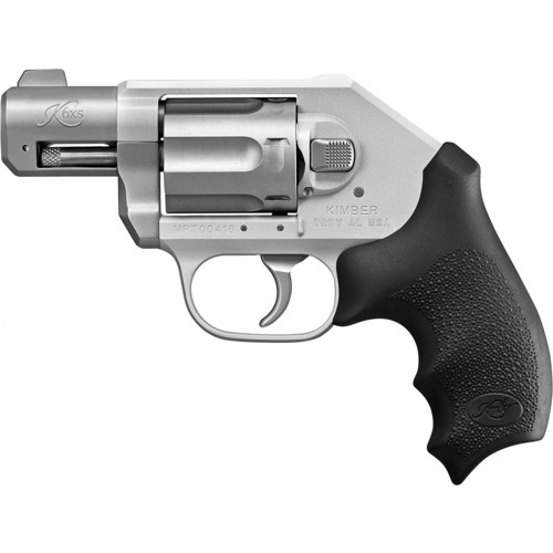 KIMBER K6xs LW 38 Special+P 2" 6rd Revolver - Stainless / Black Rubber Grips for sale at KYGUNCO.