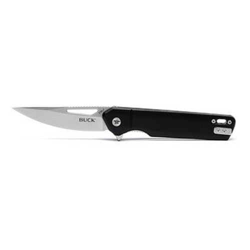 BUCK KNIVES Infusion Assisted Open 3.25" Drop Point Blade Knife - Black Grip for sale at KYGUNCO.