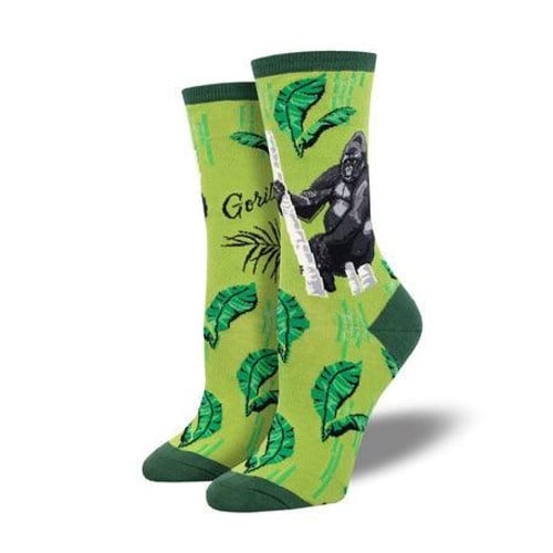 SOCKSMITH WOmen's Gorilla Crew Sock - Green for sale at KYGUNCO.