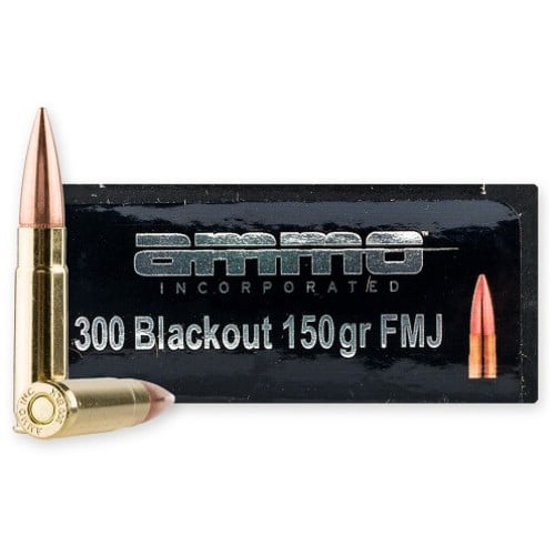 AMMO INC. .300 Blackout 150Gr FMJ Ammunition - 20 Round