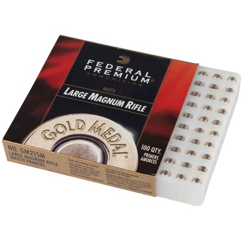 FEDERAL AMMO Gold Medal #215M Large Magnum Rifle Match Primers | 1000 Count for sale at KYGUNCO.