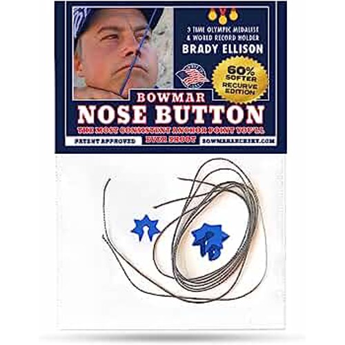 BOWMAR Recurve Nose / Kisser Button 2 Pack | Blue for sale at KYGUNCO.