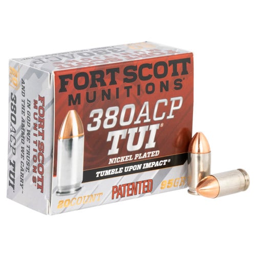 FORT SCOTT MUNITIONS Tumble Upon Impact 380 ACP 95gr Ammunition | 20 Rounds for sale at KYGUNCO.