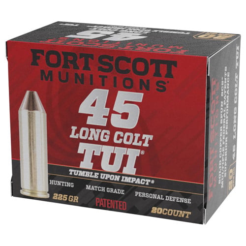FORT SCOTT MUNITIONS 45 LC TUI Pistol Ammo 20rd for sale at KYGUNCO.