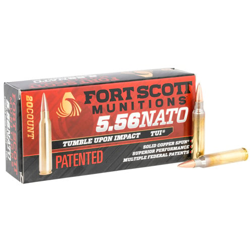 FORT SCOTT MUNITIONS 5.56 NATO 62Gr TUI Rifle Ammo 20rd for sale at KYGUNCO.