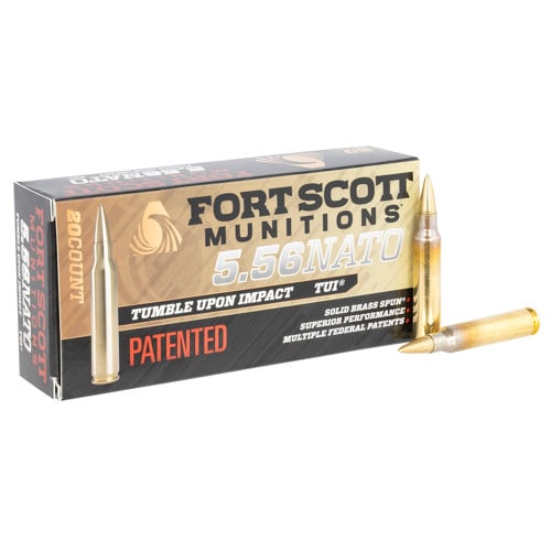 FORT SCOTT MUNITIONS 5.56 NATO 62Gr Brass TUI Rifle ONLY Ammo 20rd for sale at KYGUNCO.