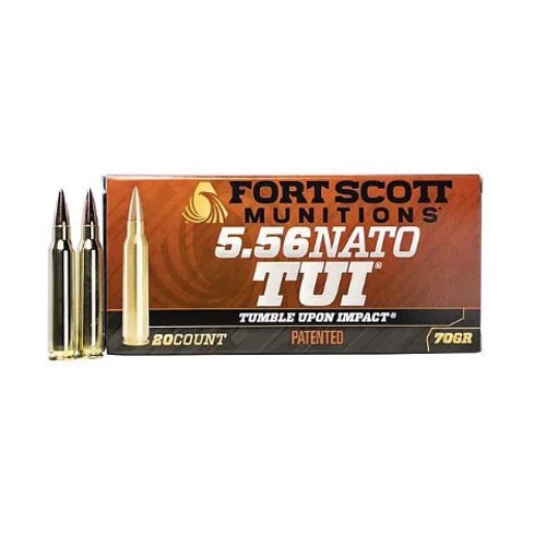 FORT SCOTT MUNITIONS 5.56 NATO 70Gr TUI Rifle Ammo 20rd for sale at KYGUNCO.
