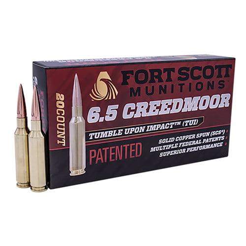 FORT SCOTT MUNITIONS 6.5 Creedmoor 123gr TUI SCS Ammunition | 20 Rounds for sale at KYGUNCO.