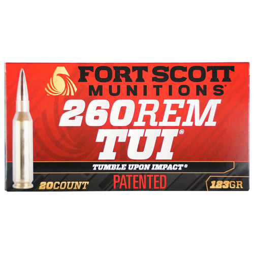 FORT SCOTT MUNITIONS 260 Rem 123gr SCS TUI Rifle Ammunition | 20 Rounds for sale at KYGUNCO.