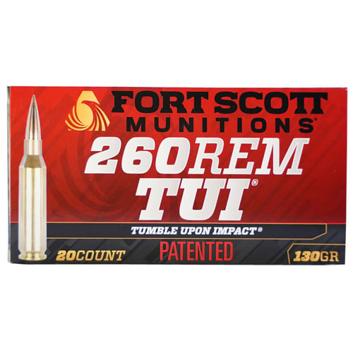 FORT SCOTT MUNITIONS 260 REM 130gr TUI Ammunition | 20 Rounds for sale at KYGUNCO.