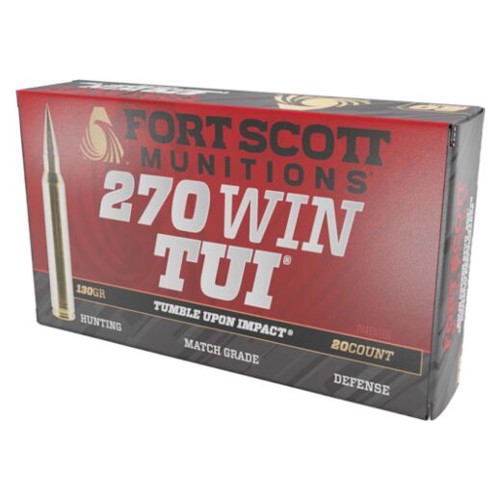 FORT SCOTT MUNITIONS 270 Win 130gr TUI Ammunition | 20 Rounds for sale at KYGUNCO.