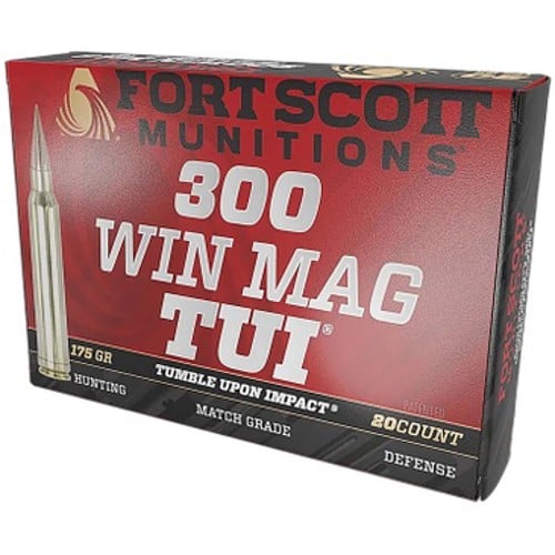 FORT SCOTT MUNITIONS 300 Win Mag TUI Rifle Ammo 20rd for sale at KYGUNCO.