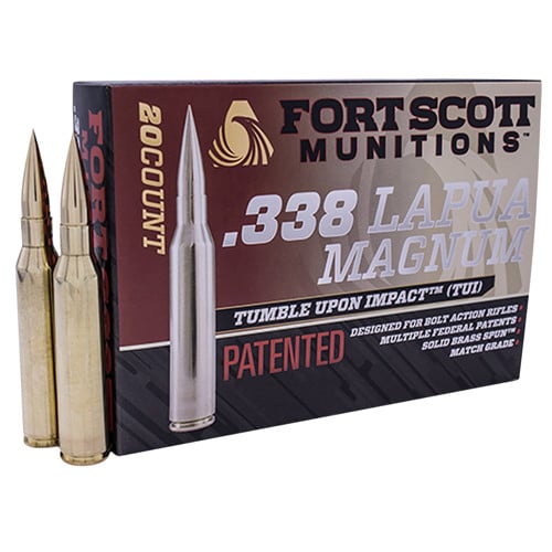 FORT SCOTT MUNITIONS 338 Lapua Brass RIFLE ONLY Ammo 20rd for sale at KYGUNCO.