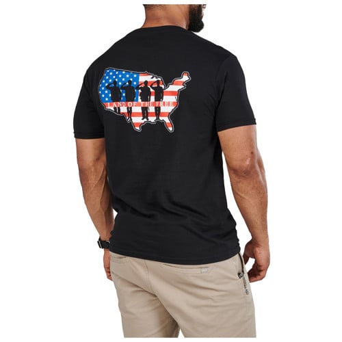 5.11 TACTICAL Land of the Free T-Shirt for sale at KYGUNCO.