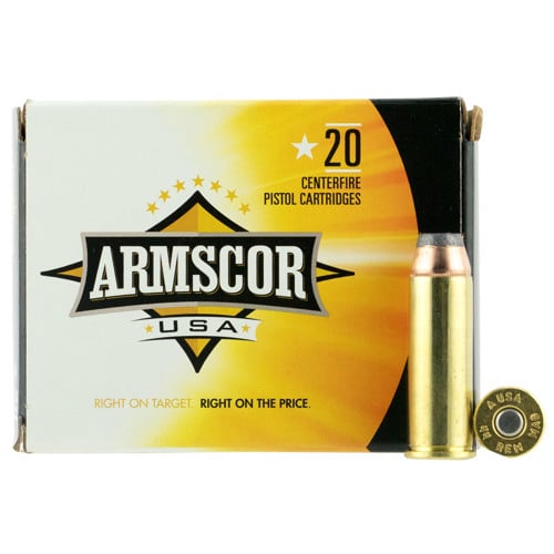 ARMSCOR 44 Rem Mag 240gr Jacketed Hollow Point Ammunition | 20 Rounds for sale at KYGUNCO.