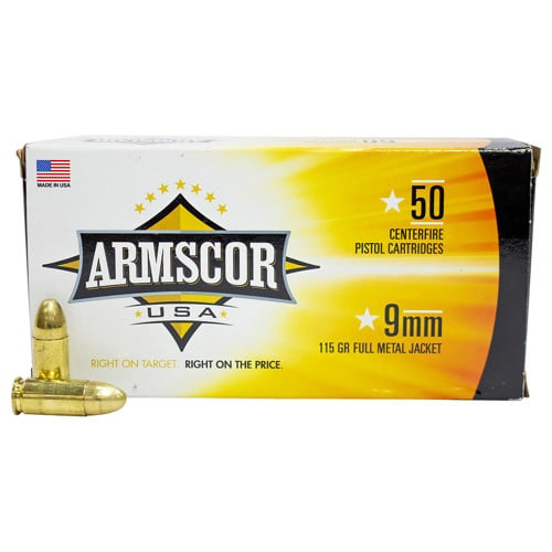 ARMSCOR 9mm 115Gr FMJ 50rd for sale at KYGUNCO.