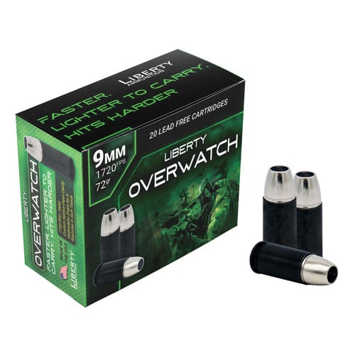 LIBERTY AMMUNITION OverWatch 9mm 72gr Open Cavity Design Ammunition | 20 Rounds for sale at KYGUNCO.