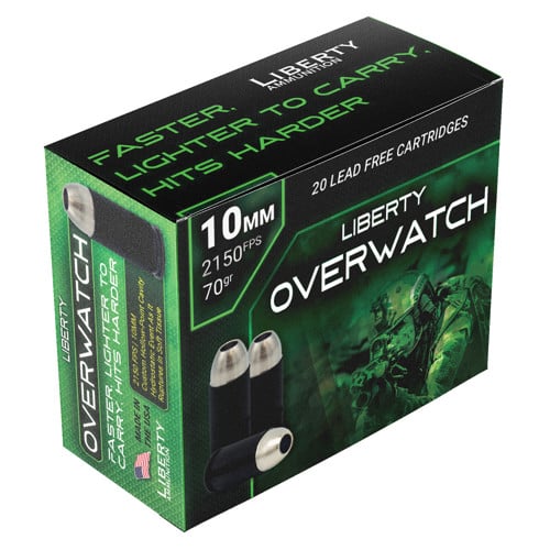 LIBERTY AMMUNITION Overwatch 10mm 70gr Open Cavity Design Ammunition | 20 Rounds for sale at KYGUNCO.