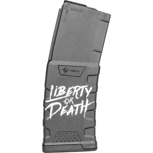 MISSION FIRST TACTICAL Extreme Duty "Libery or Death" 5.56 NATO 30rd Magazine | Black for sale at KYGUNCO.