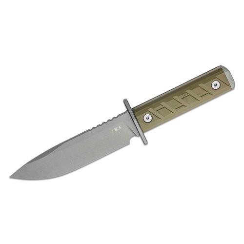 ZERO TOLERANCE Fixed Blade Knife 6" Clip Point Blade | OD Green G10 Handles w/ Kydex Sheath for sale at KYGUNCO.